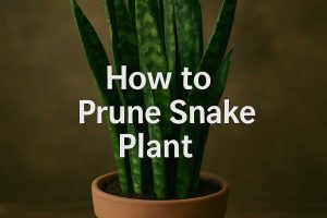 How to Prune Snake Plant