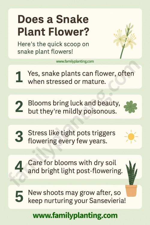 Does a Snake Plant Flower?