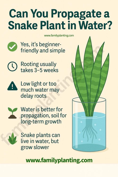 Can You Propagate a Snake Plant in Water?